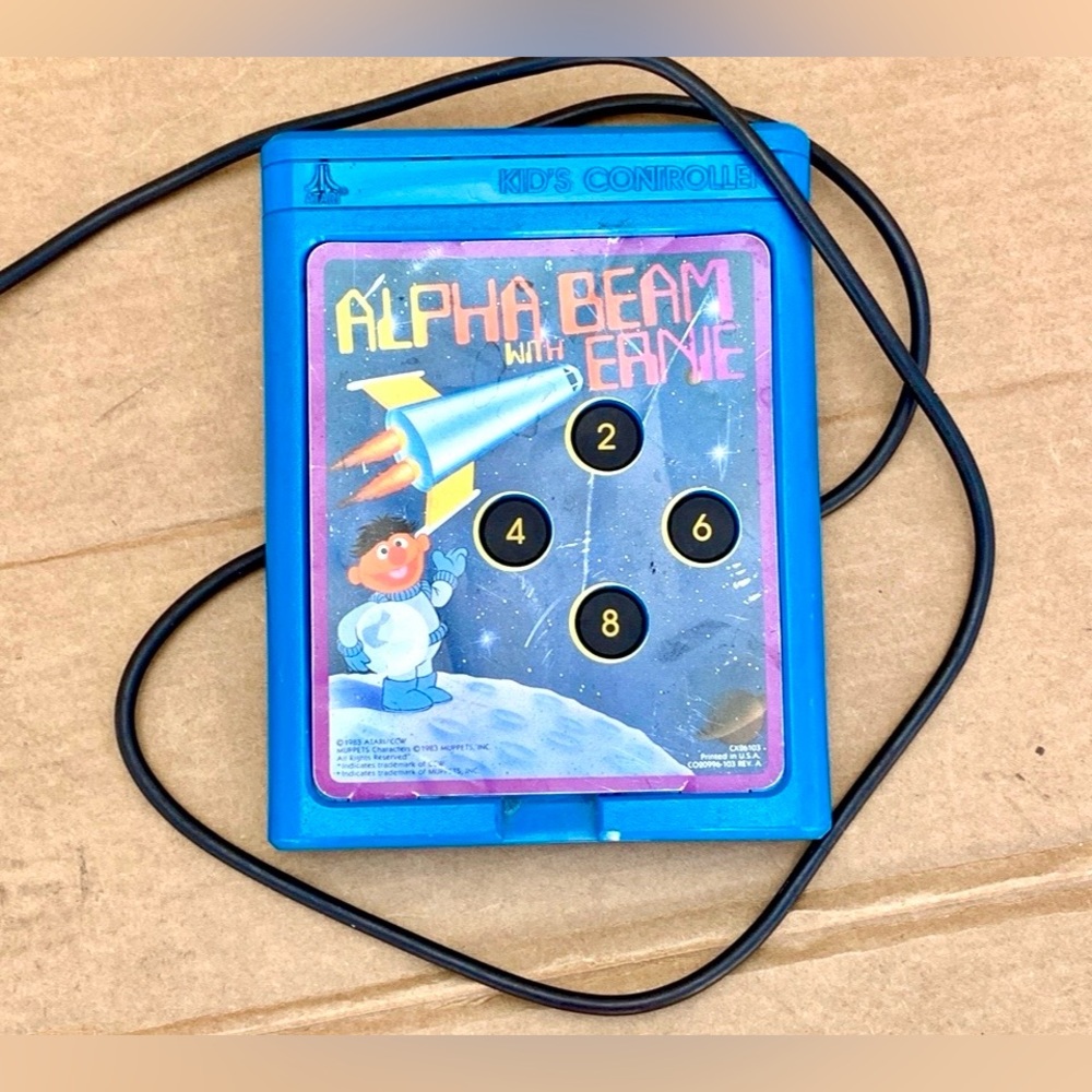 1983 Vtg Atari Alpha Beam with Ernie Video Game Kids’ Controller